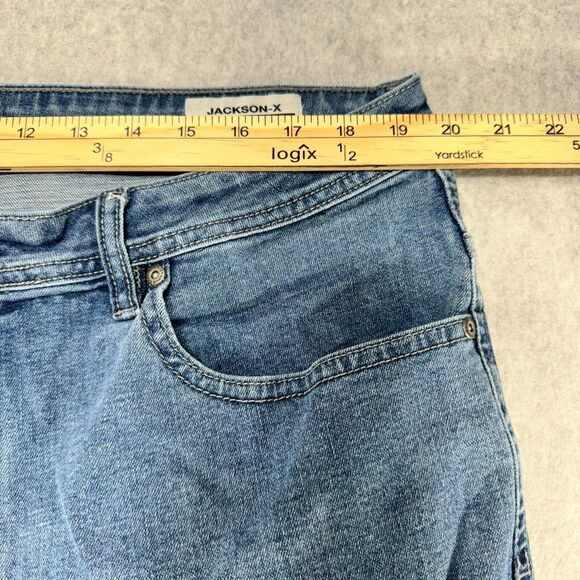 Buffalo David Bitton Jeans Mens 38x30* Blue Jackson X Straight Stretch Denim A - Picture 7 of 11